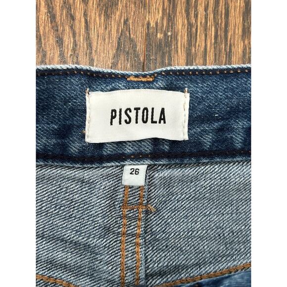 PISTOLA Nova Blossom Shorts Womens Size 26 Blue Denim Pockets Button Fly Outdoor - Picture 7 of 9